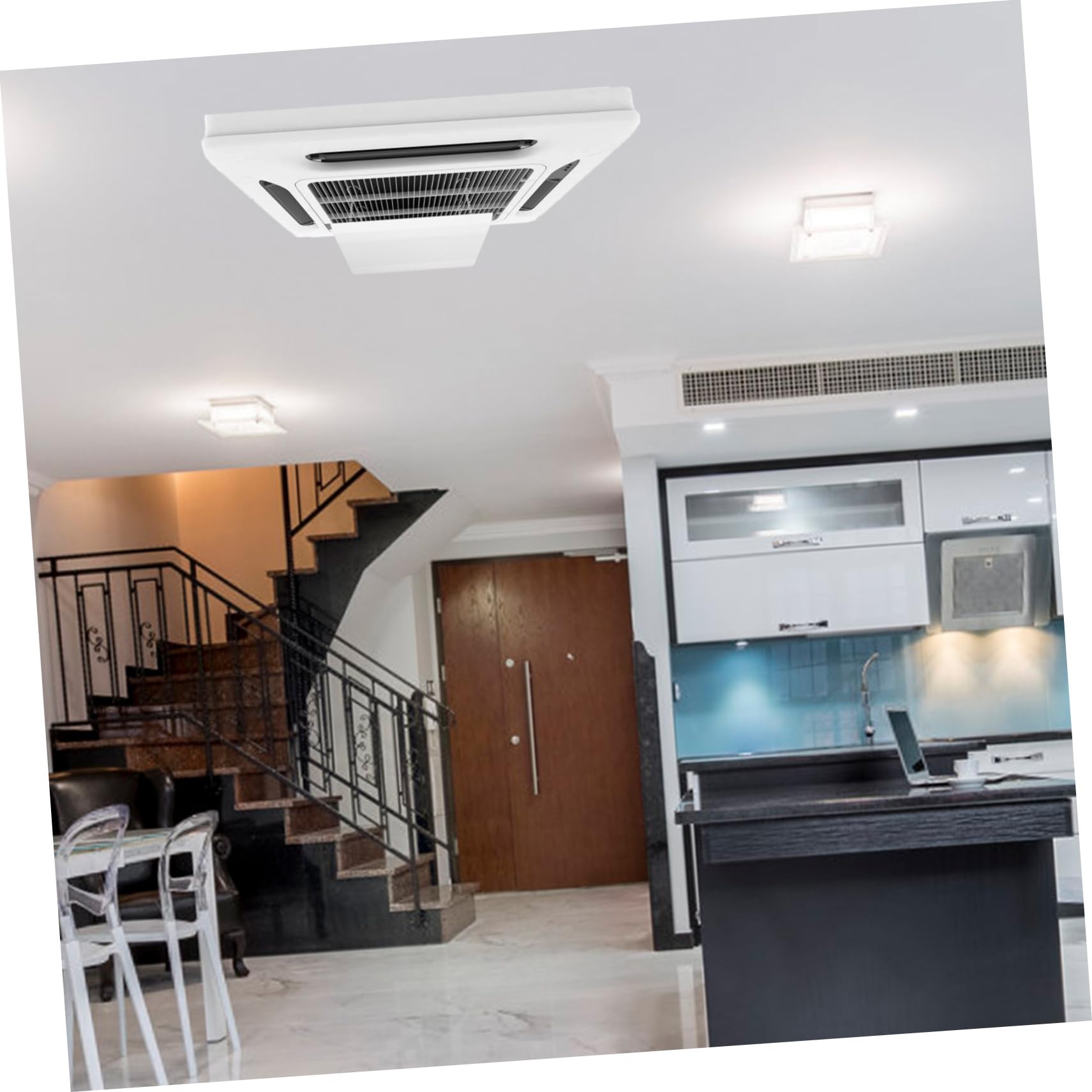 HOMSFOU 2sets Deflettore Aria Per Condizionatori Centrali Guida Direzionale Per Aria Fredda e Calda Facile Installazione Ottimizza Comfort Domestico