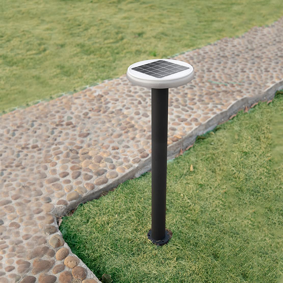 Solarna lampa solarna LED 7 W z czujnikiem zmierzchu, oświetlenie ścieżki, 3 temperatury barwowe, aluminiowa lampa solarna IP65, odporna na warunki atmosferyczne, na taras, trawnik, na zewnątrz, 560 lm, 78 cm