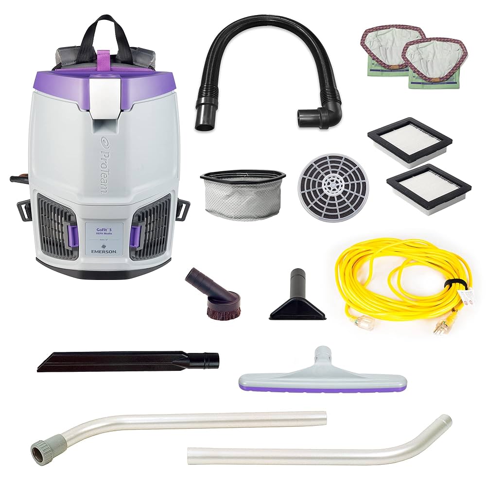 ProTeam GoFit 3 Commercial Backpack Vacuum with Xover Multi