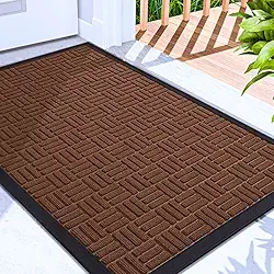 Capacho Grande 0,90 x 0,60 m - Tapete Antiderrapante (Marrom 90x60)