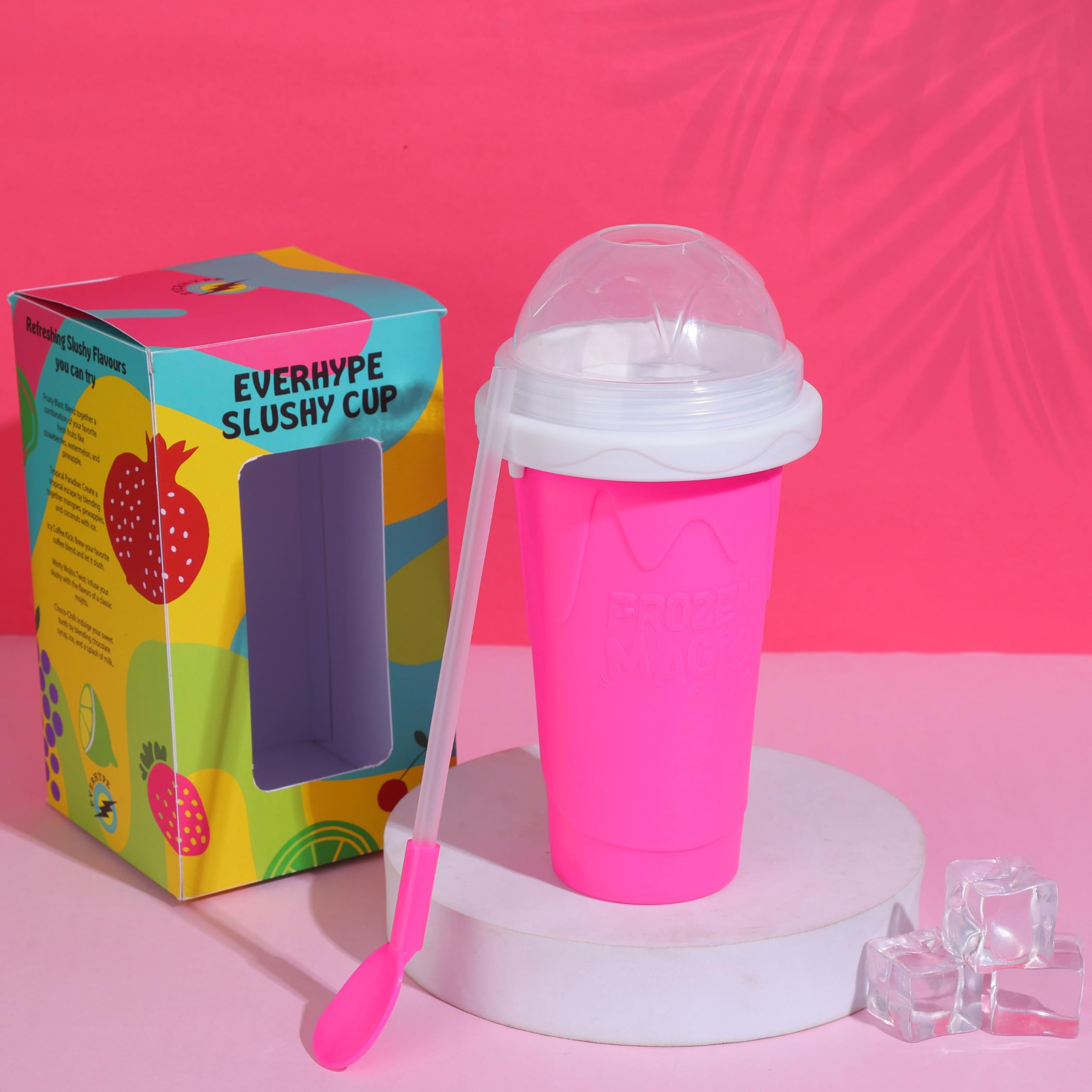 Everhype x Neha's Frozen Flex Slushy Maker Cup (Pink)