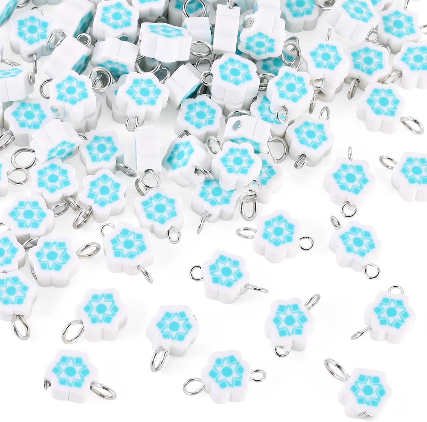 Winter Snowflake Charms Pendant for DIY Jewelry Crafts