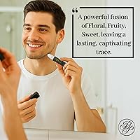 Vista 4 de Comparable al aceite de perfume sin alcohol Midnight Shimmer – Botella de vidrio enrollable de tamaño de viaje de 0.3 fl oz, fragancia de larga