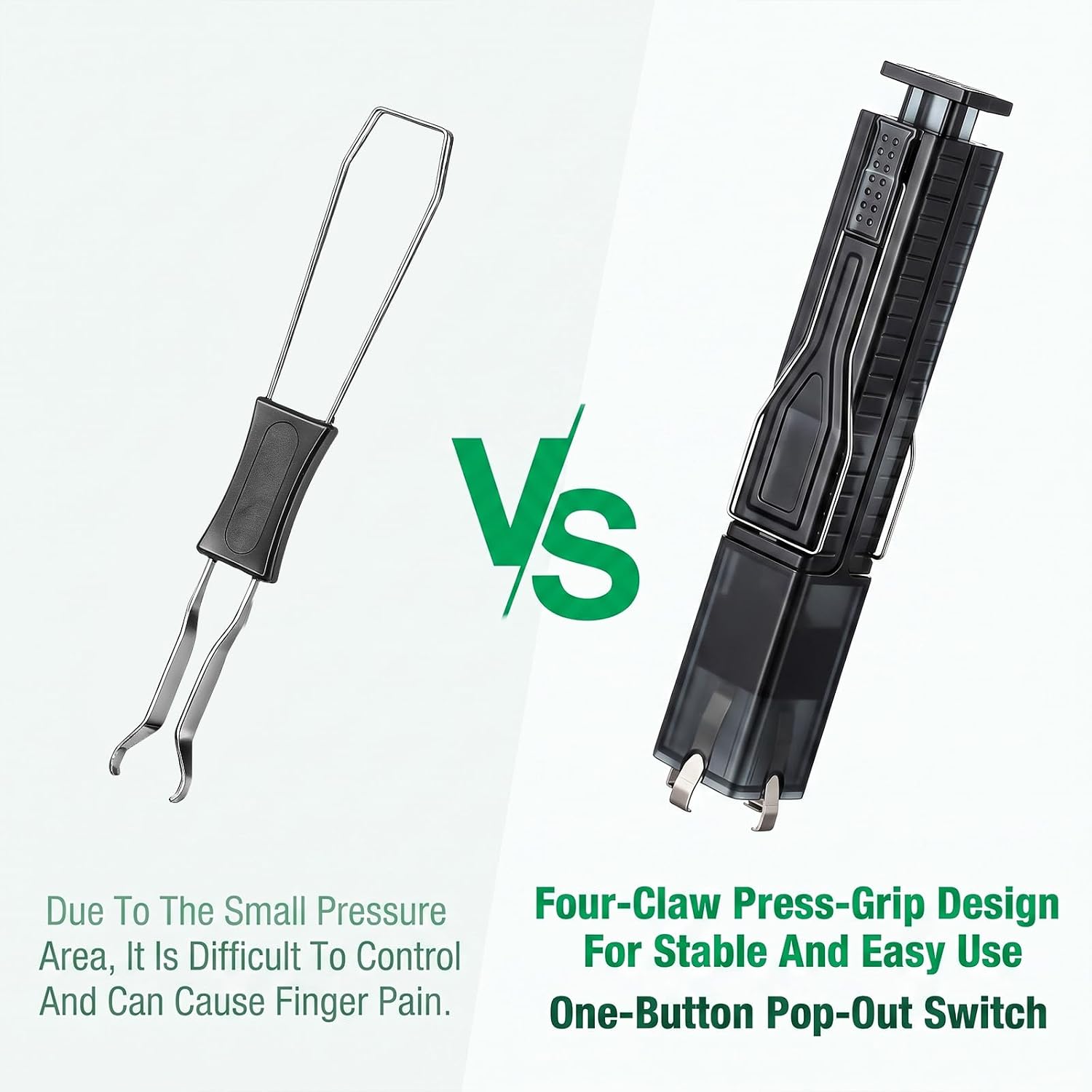 2-in-1 Keyboard Keycap/Switch Puller Tool with 2PCS Cleaning Brushes