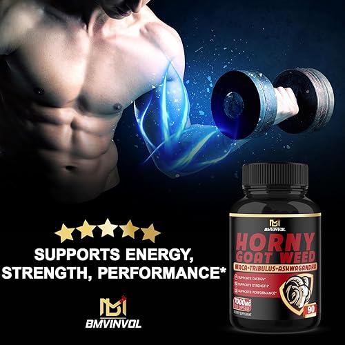 Miniatura 2 de BMVINVOL Paquete de 2 cápsulas de malezas de cabra cachonda  7000 mg equivalente a hierbas  180 cápsulas para suministro de 6 meses  Maca, ginseng,