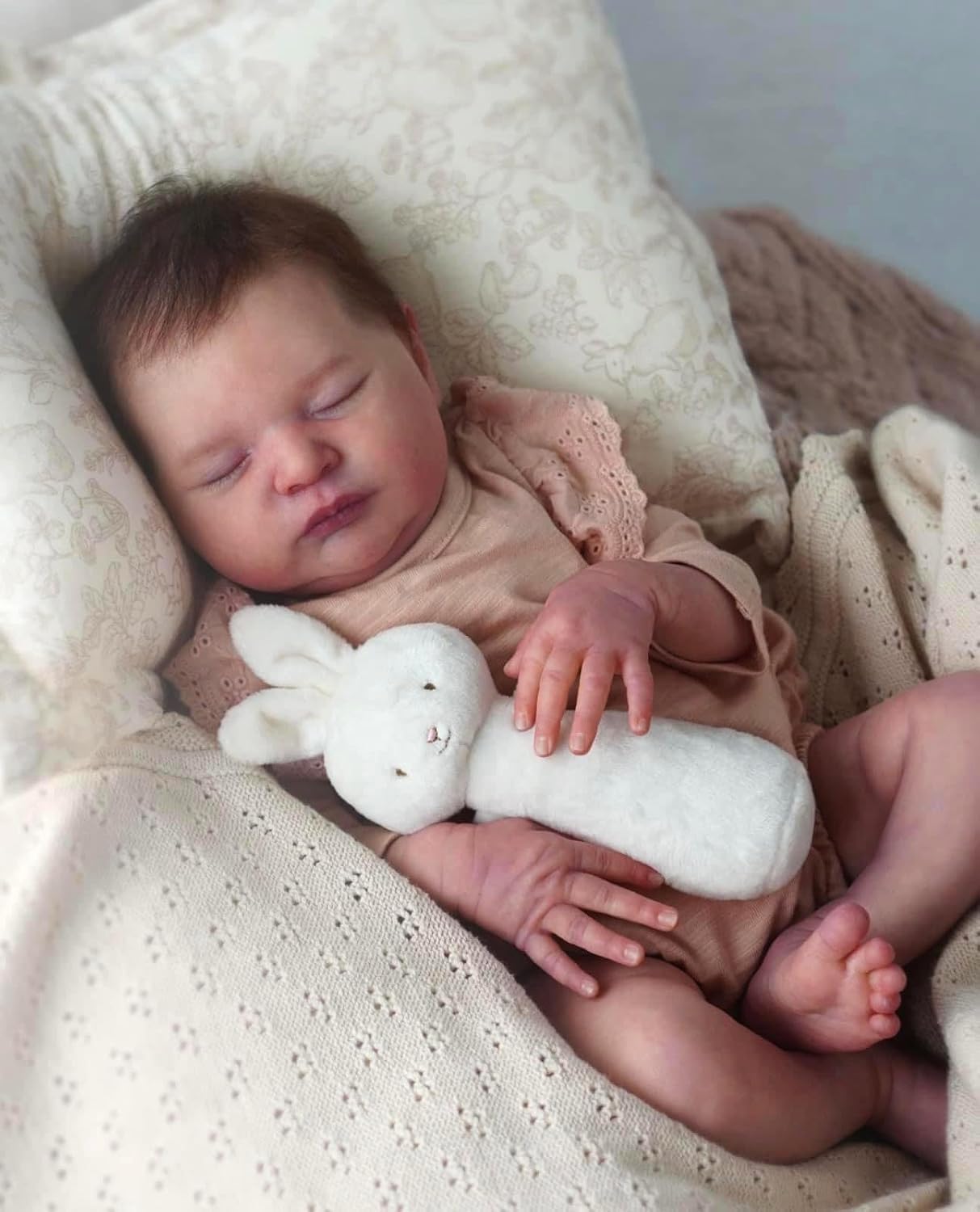 Reborn Silicone Baby Dolls Full Body Girl 20 Inch Lifelike Baby Doll Soft Silicone Real Life Size Babies Newborn Baby Doll Anatomically Correct Toy Xmas Gifts
