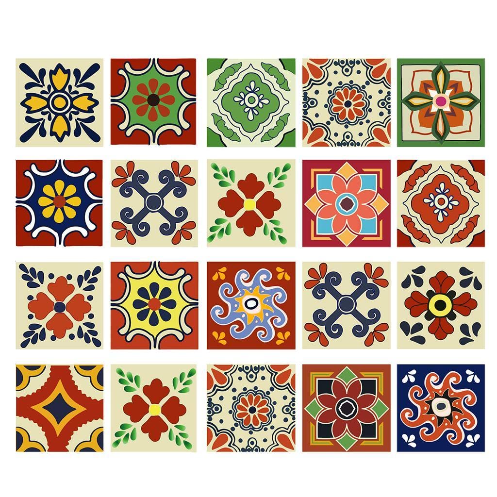 20x Mosaic Wall Tiles Stickers Kitchen Bathroom Tile Decals C 20x20cm,Type C 20x20cm