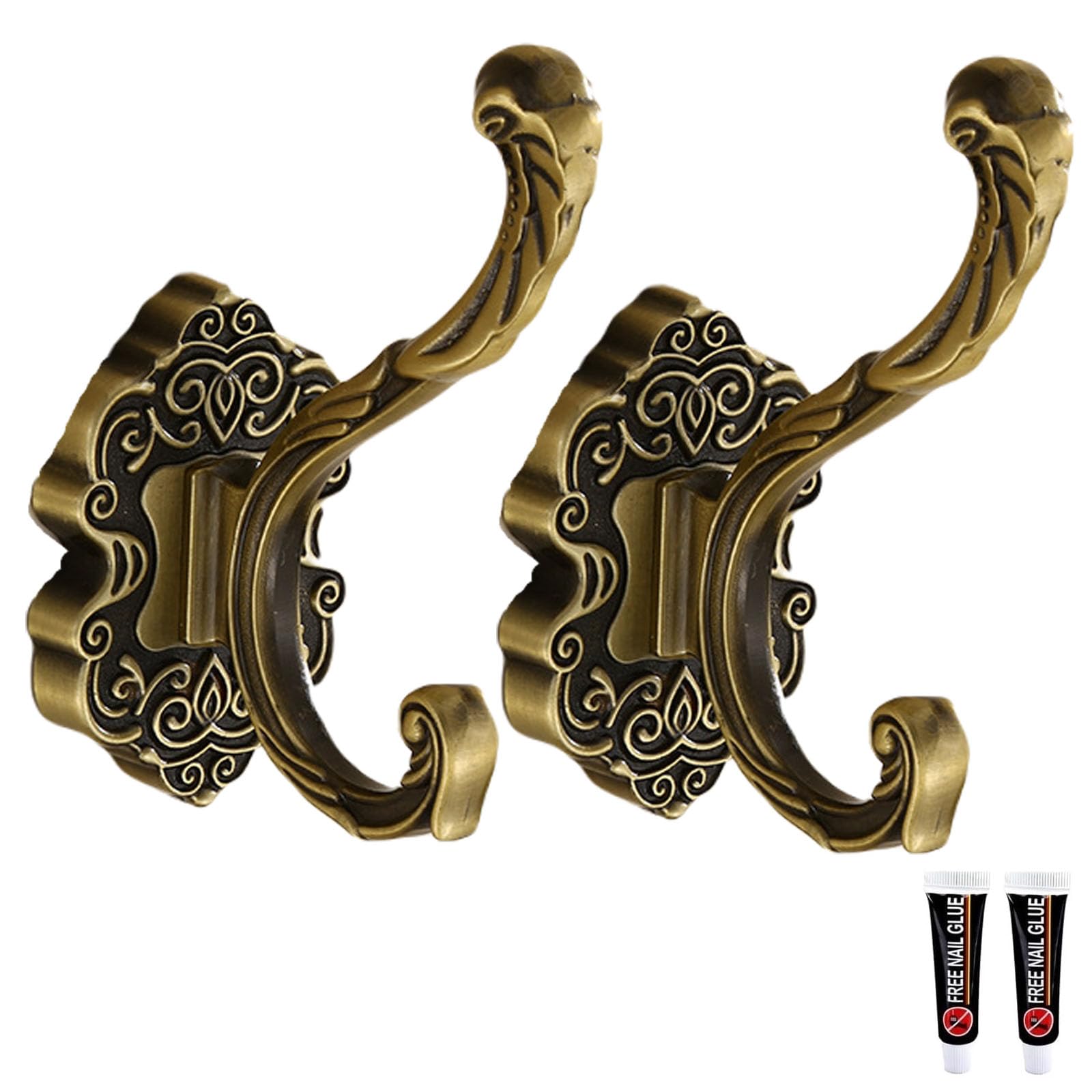 Amazon.co.jp: タオルハンガー,2 個入、アルミニウム合金レトロ