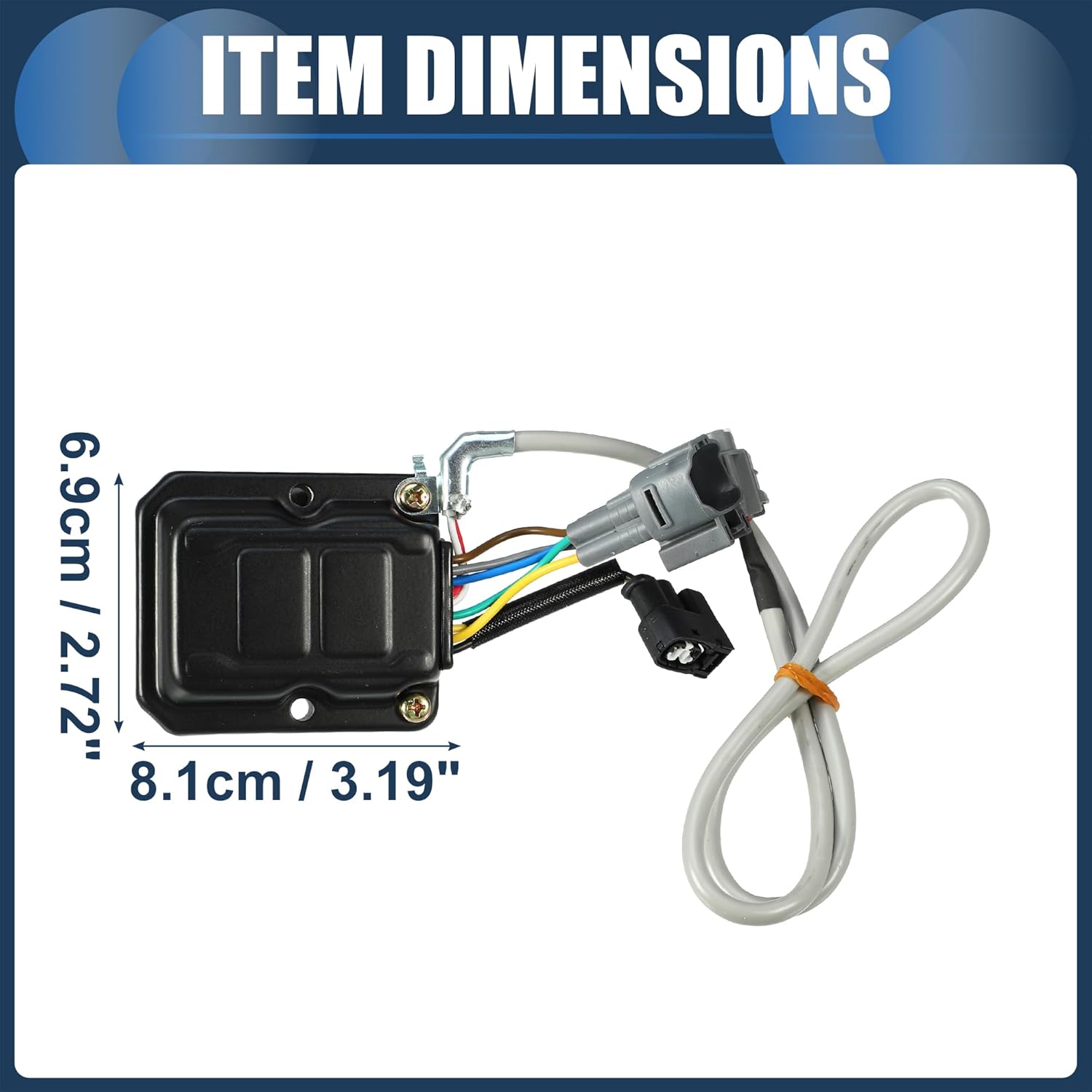 Ignition Control Module, Inner Ignition Module Control Unit No.8962035310 for Toyota 4Runner Pickup 22RE 4Cyl 2.4L 1992-1995 ABS Silver Tone, 1 Pc