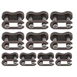 Kadimendium 25H Chain Link Durable High Strength Connectors Easy Installation for Motorized Scooter ATV,10pcs Cast Iron Chain Link