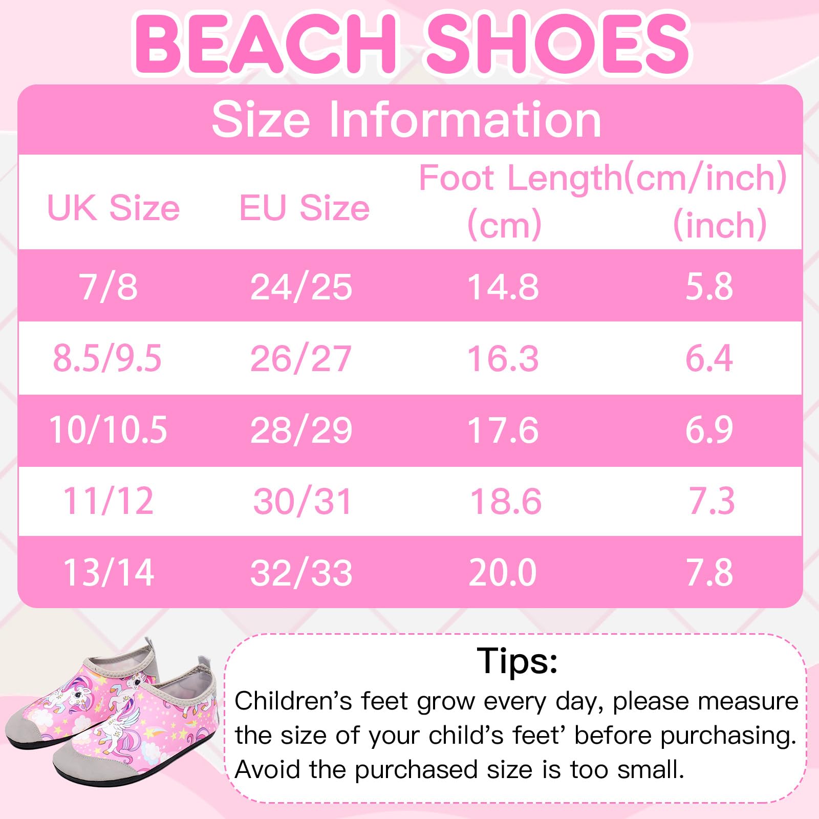 Scarpe da Acqua Bambini Ragazze Ragazzi Antiscivolo Rapida Asciugatura Scarpe da Acqua Scarpe da Spiaggia