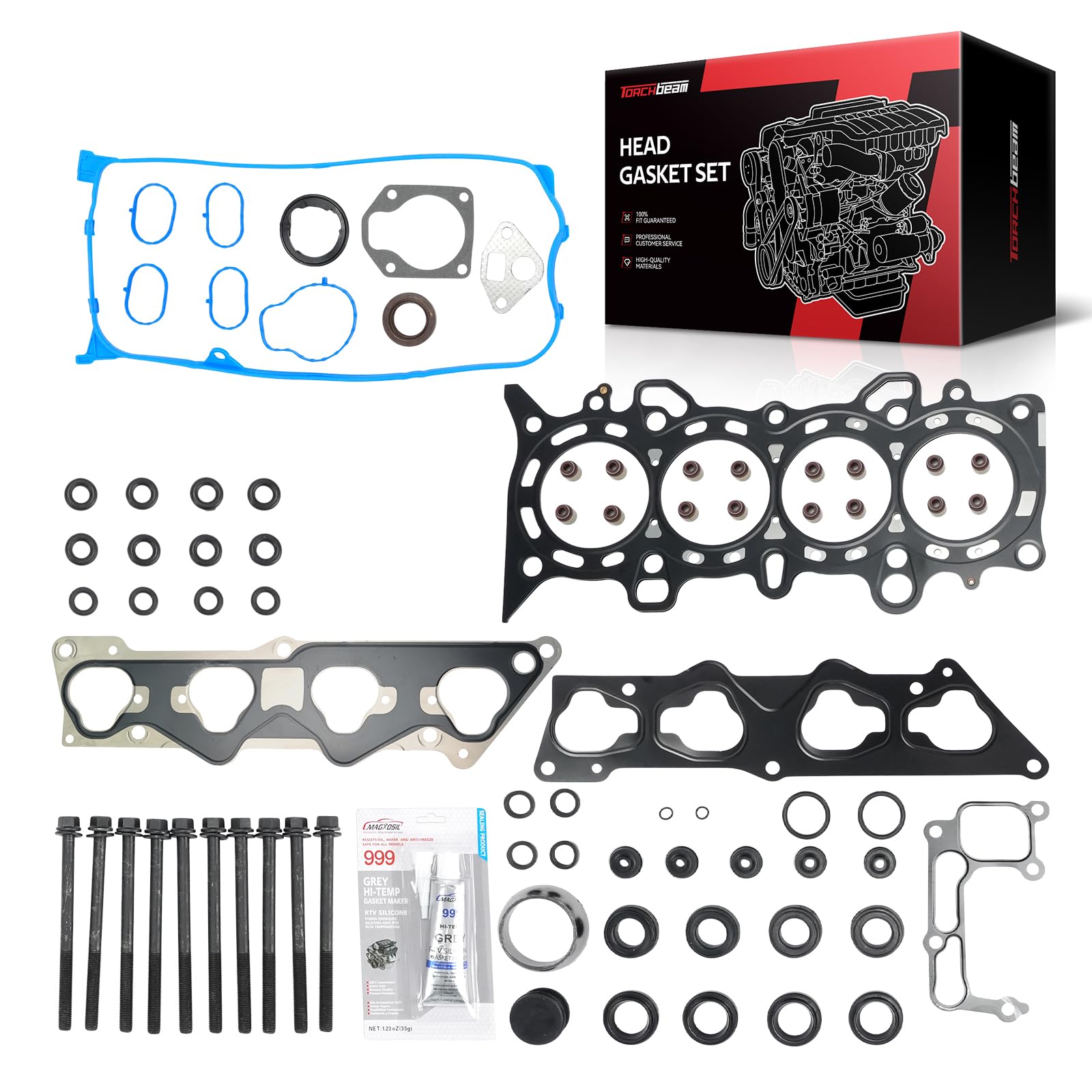 Torchbeam HS26236PT-2 Head Gasket Set Fit for Honda Civic 2001-2005 1.7L