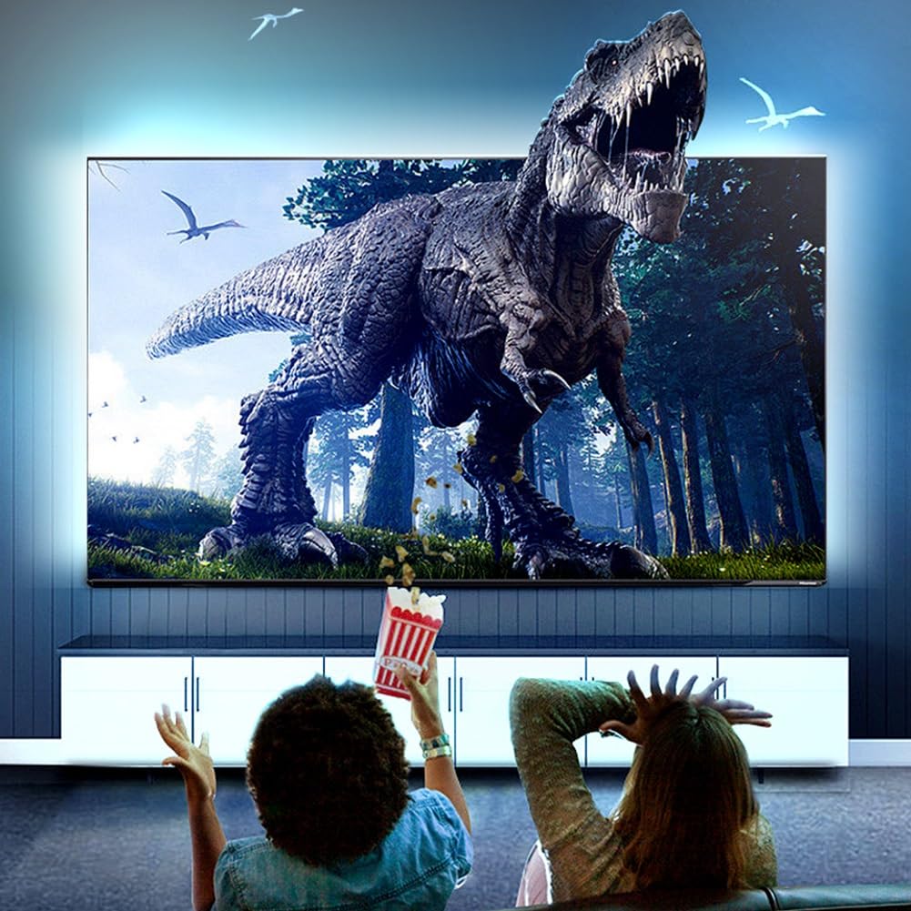 Światła do telewizora, światła LED do telewizora wielokolorowy RGB TV ten sam ekran listwa świetlna, taśma świetlna otoczenia, HDMI HD gra film dźwięk i światło synchroniczny pasek świetlny,