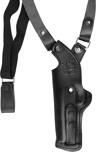 Miniatura 7 de YT HOBBY Funda vertical de cuero para pistola de hombro para Beretta 92FS, Glock 172643, Taurus G2C, S&W M&P 2.0