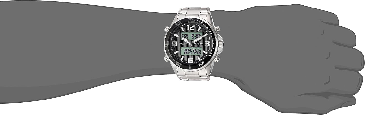 Armitron 20/5182BKSV Watch on Wrist
