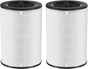 2 Pack AP-T45 AP-40FT Filters Replacement,True HEPA Filter Compatible with Homedics Total Clean 5-in-1 Air Cleaner Purifier AP-T40FL,AP-T40WT,AP-T40WTAR,AP-T45,AP-T45-BK,AP-T45-WT,Part #1461901