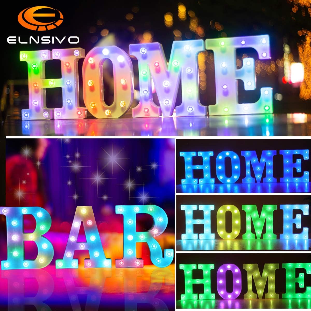 Colorful Marquee Light Up Letters with Remote Control Color Changing Light Up Letters Sign 16 Colors Lighted Letter with Lights for Home Wall Girls Bedroom Decor Christmas Wedding Birthday Party-J