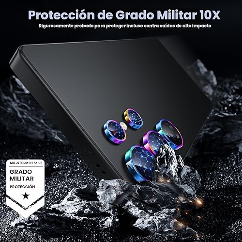 Miniatura 4 de WSKEN Protector de lente de cámara para Samsung Galaxy S25 Ultra, compatible con funda ultra fina, vidrio templado inastillable 9H con círculo