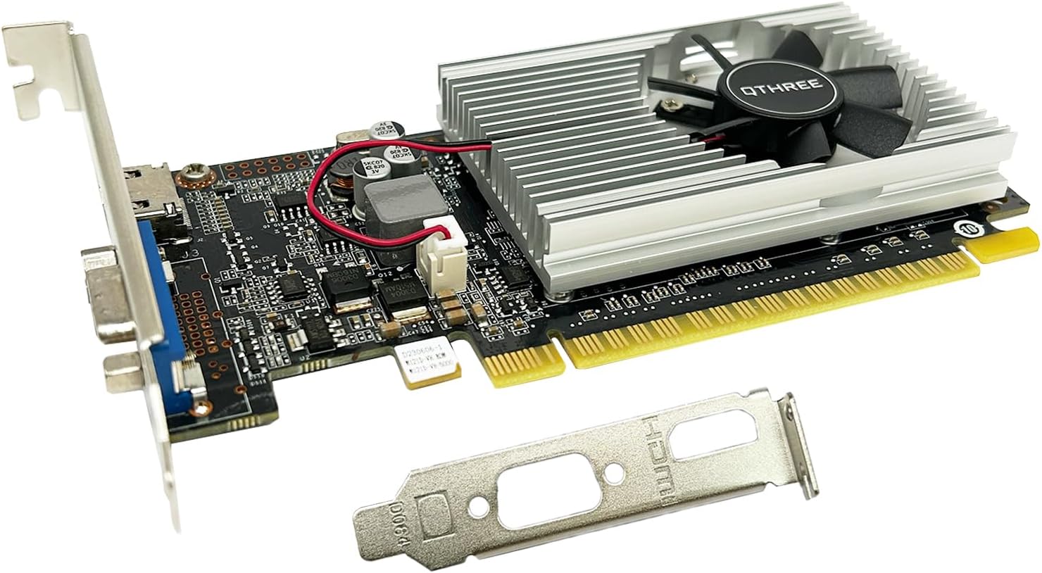 QTHREE GeForce GT 210 Low Profile Graphics Card, 1024 MB DDR3 64 Bit,Video Card for PC GPU,PCI Express x16,HDMI,VGA