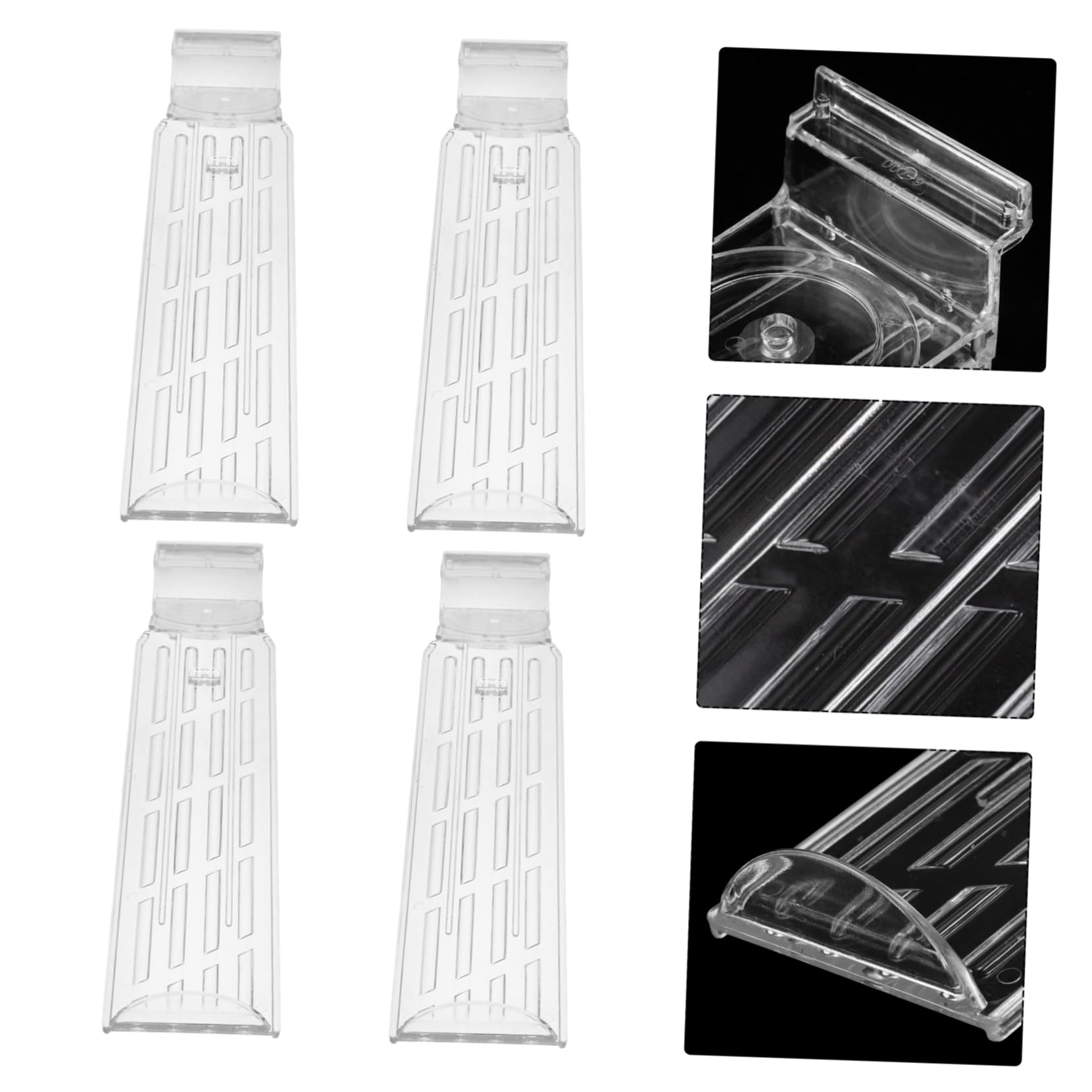 HOOTNEE Professional Display Shoe Rack 4 Pack White Space-saving Wall-mounted Retail Display Rack for Shoes