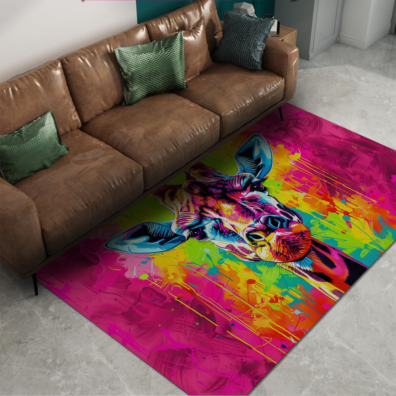 Tapis de sol d'animaux mignon pour chambre d'enfant et décoration d'appartement