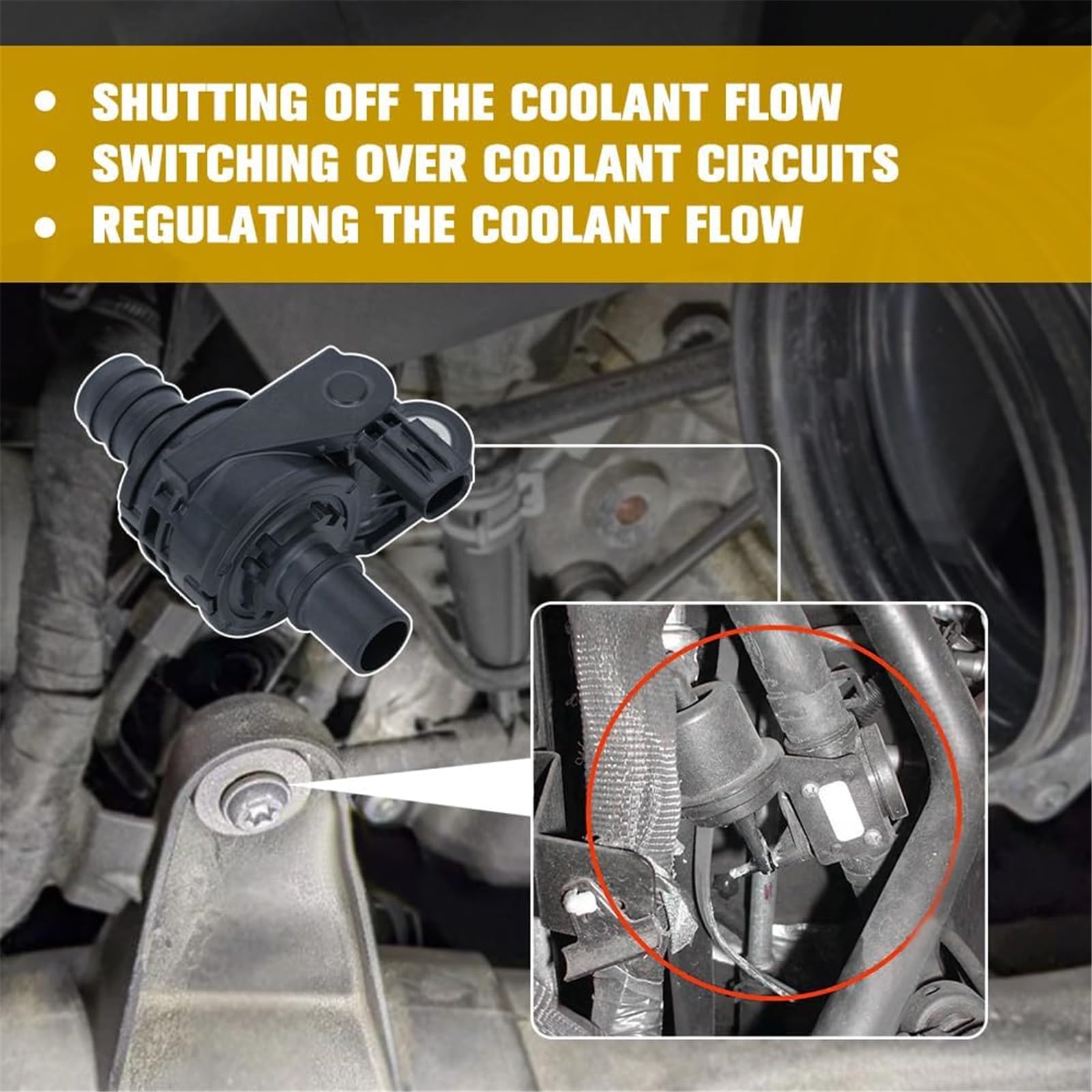 16671-25010 1667125010 16671 25010 Valvole Controllo ' Acqua Raffreddamento Valvole Controllo Ricambio Parte Automatica Installazione Facile Soluzione per surriscaldamento del Motore