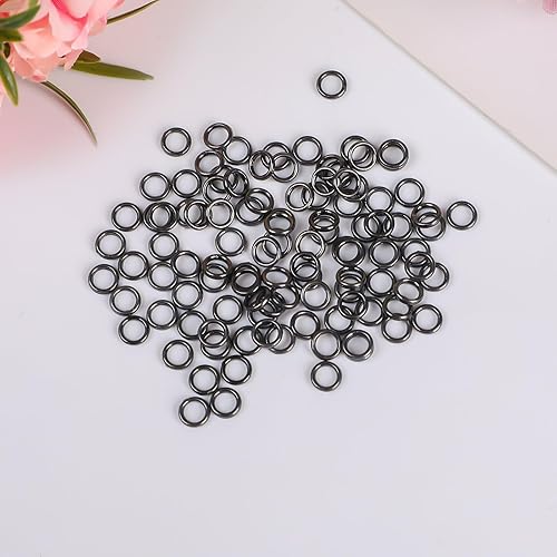 Miniatura 9 de Anillos de salto cerrados de calibre de color plateado para la fabricación de joyas de collares, pulseras