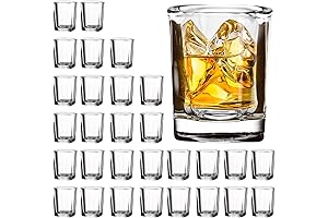 Clear Square 2.2oz Engraved Shot Glasses Bulk 30