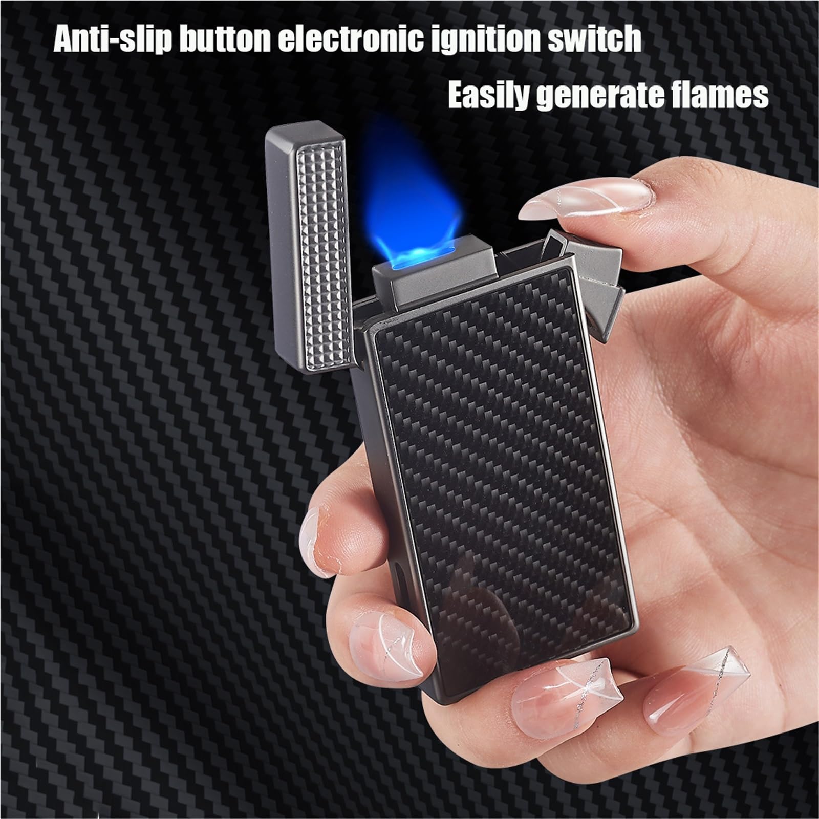 Mechero de metal resistente al viento con cámara de gas visible, ideal para barbacoas, velas, uso al aire libre, regalo perfecto para hombres, diseño recargable y duradero