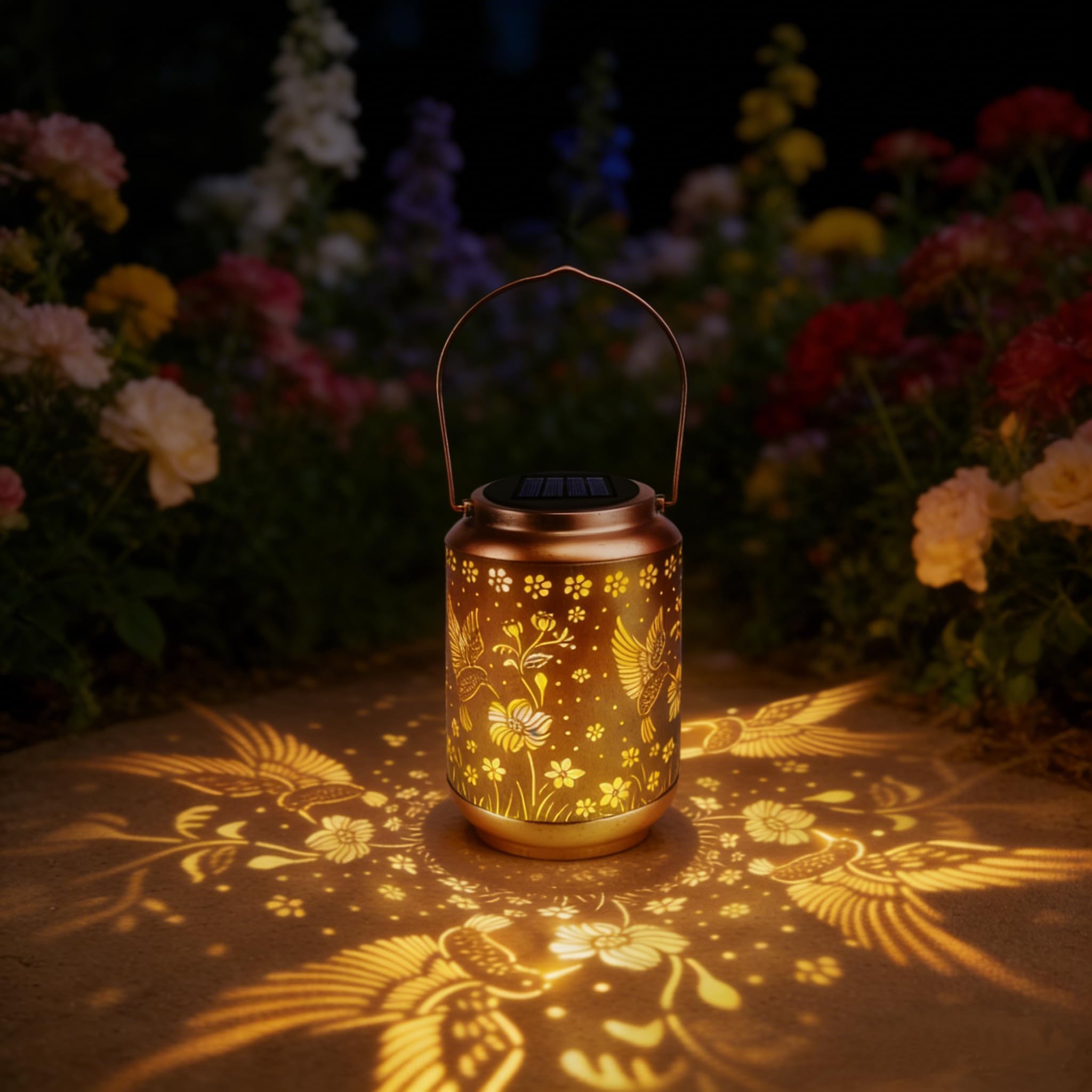 Solarlampen Für Außen Hängend Wasserfest, Kolibri Ausgehöhlte Metall Laterne, Solarlampen Für Außen Deko Balkon, Terrasse Rasen Hof Garten Dekorative Beleuchtung, Geburtstagsgeschenke Für Frauen