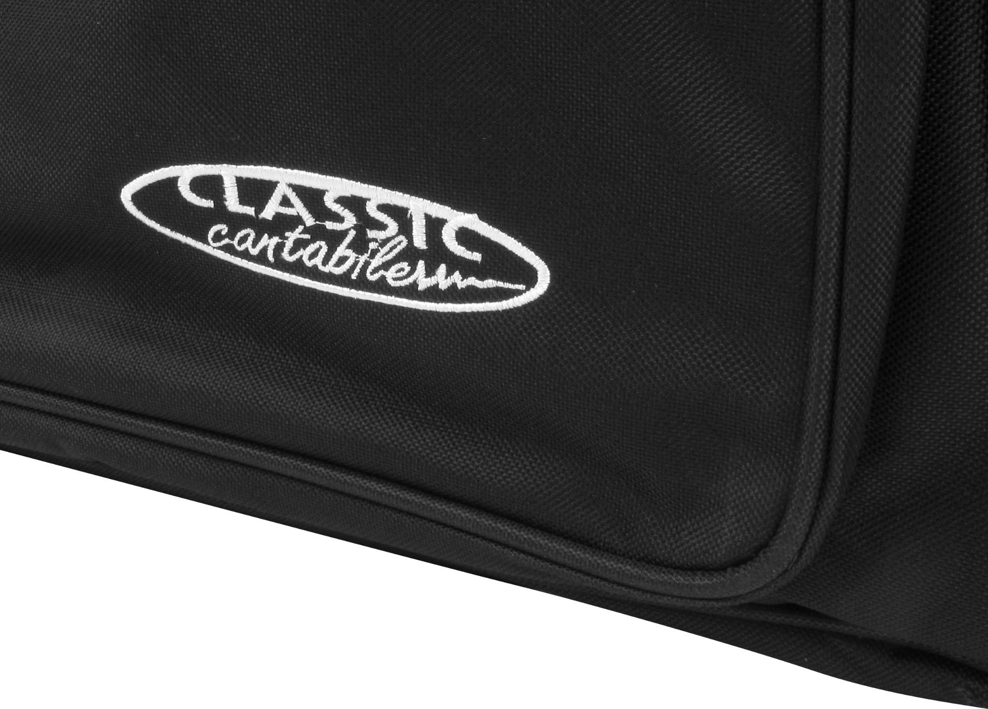 Classic Cantabile KT-D Keyboardtasche Größe D schwarz (Innenmaße 140 x 40 x 15cm, Schaumstoffpolsterung, Reiß- und Wasserfest, Rucksackgurte verstellbar)