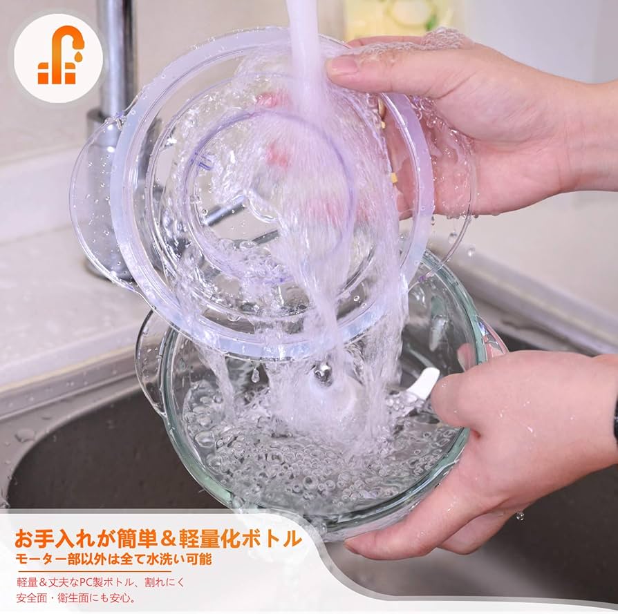 Amazon.co.jp: TeLife フードプロセッサー 1.2L大容量 軽量化ボトル 4