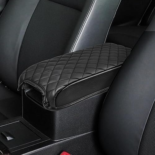 KBH Funda para reposabrazos de consola central automática para Toyota Camry 2012-2017, protector de cojín de consola de piel sintética, interior