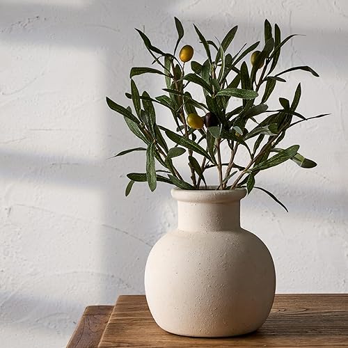 Miniatura 38 de SIDUCAL Jarrón Vintage Azul y Blanco | Cerámica Chinoiserie Floral de 6 Pulgadas | Jarrón Retro de Porcelana Azul y Blanca con Efecto Agrietado de