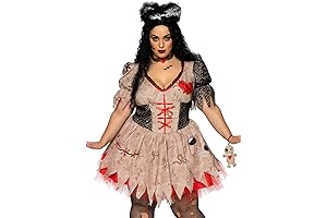 Deadly Voodoo Doll Halloween Costume for Plus Size Women