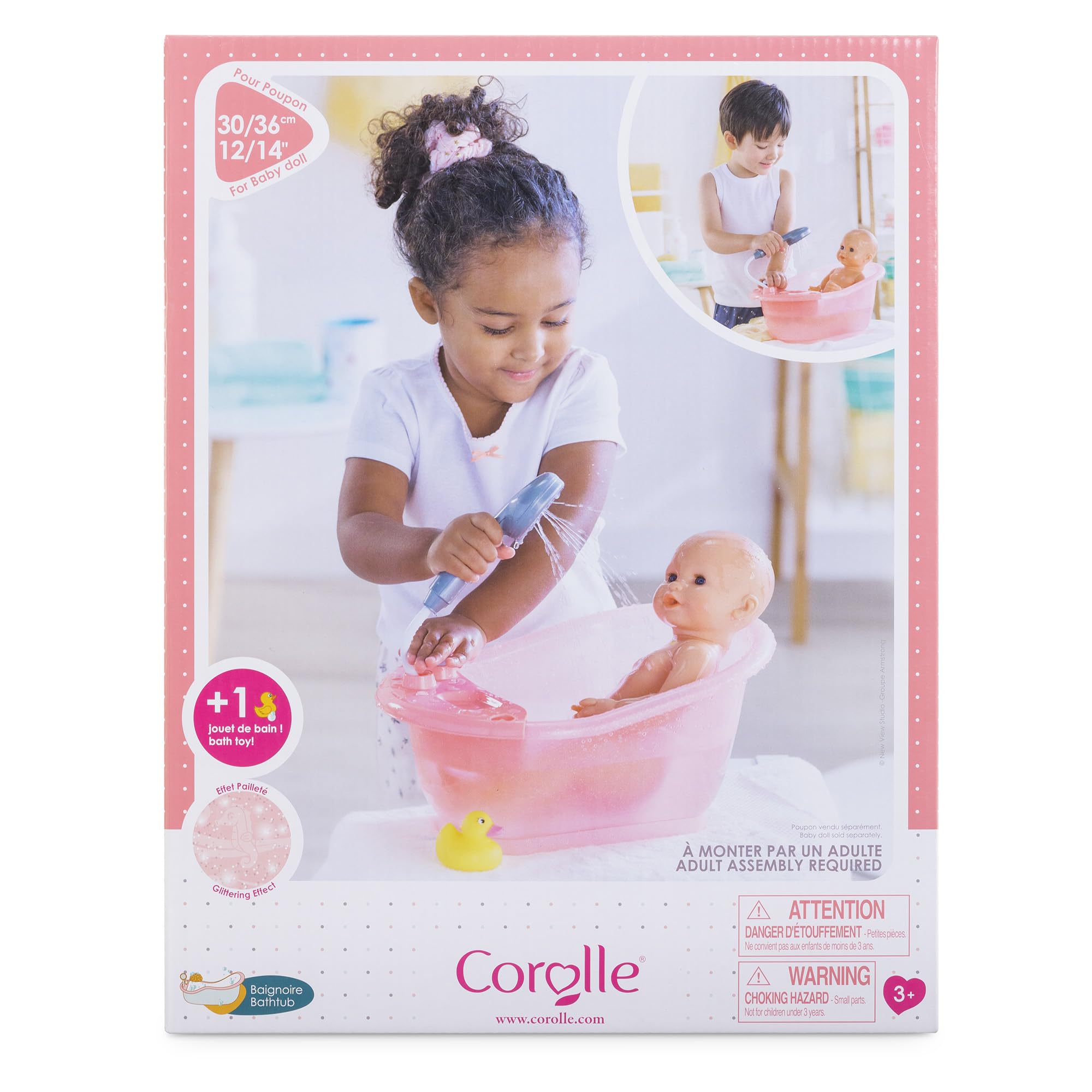 Corolle – Bañera, Accesorio, para muñecos 30 y 36 cm, a Partir de 3 años, 9000141660