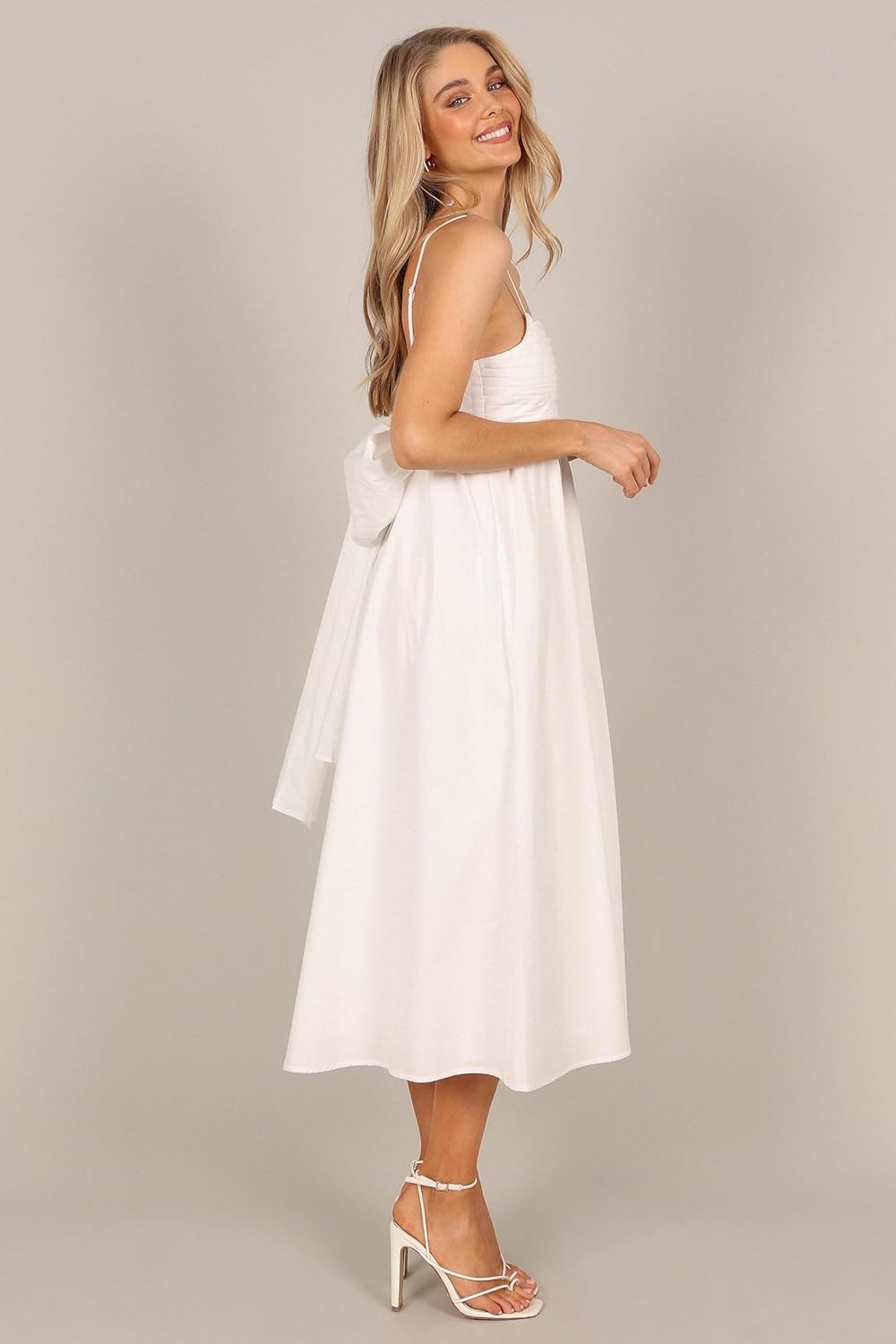 Petal & Pup Womens Alice Bow Back Midi Dress - Image 5