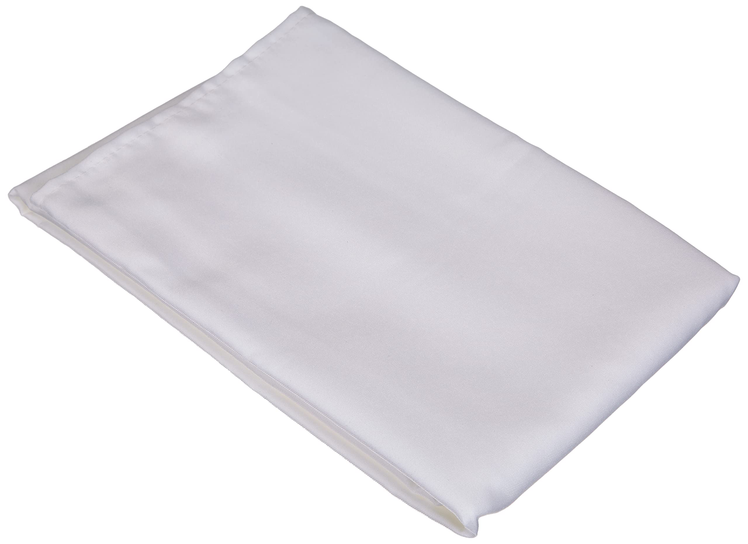 Douceur D'intérieur White Douceur D'interieur 140 X 200 Cm Plain Polyester Essentiel Tablecloth, Blanc
