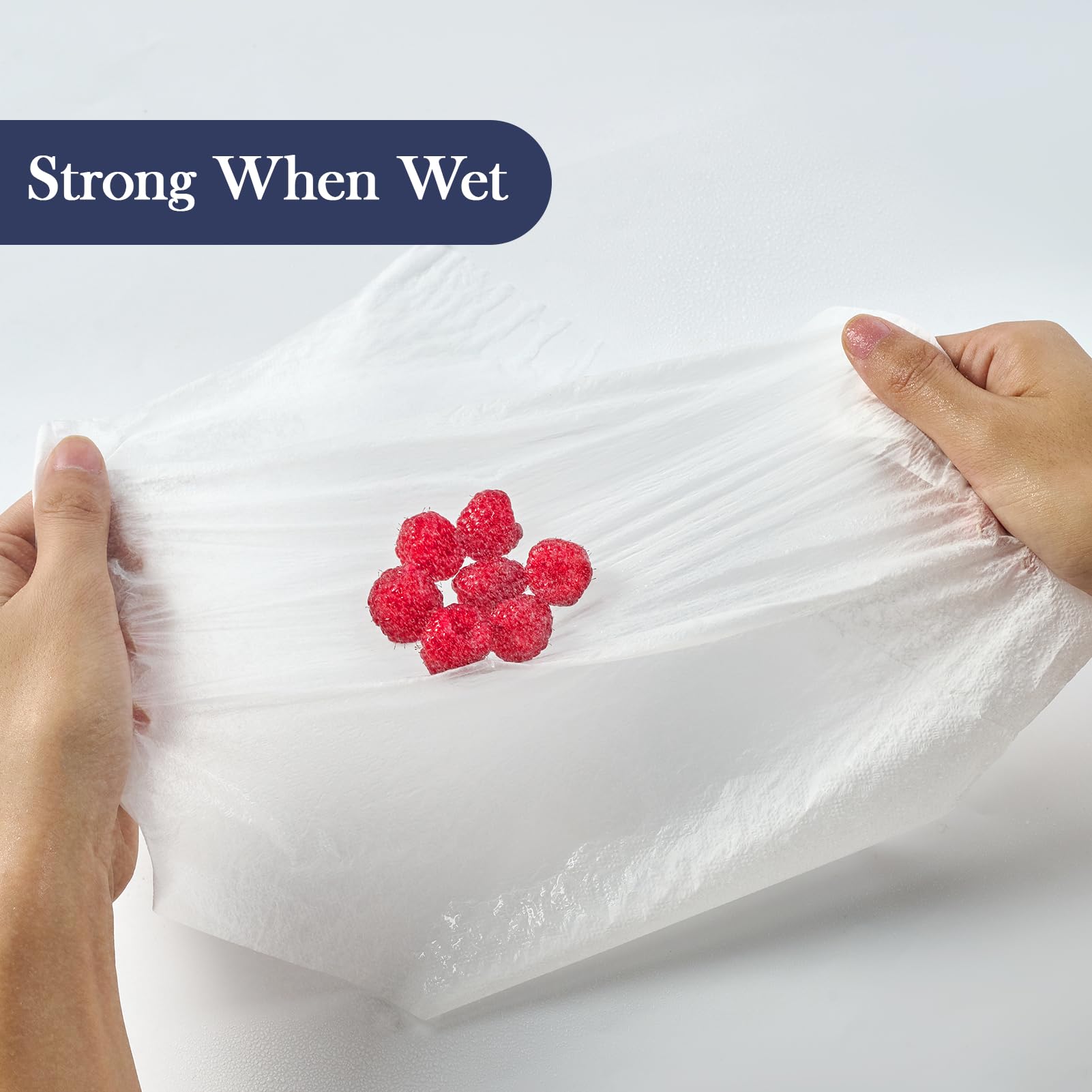 JollyPack 1000 Count White Paper Napkins - 1-Ply 6.5 x 6.5 Folded Bulk Disposable Beverage Cocktail Napkins, Dinner Paper for Restaurants, Bars and Parties - 13 x 13 Unfolded