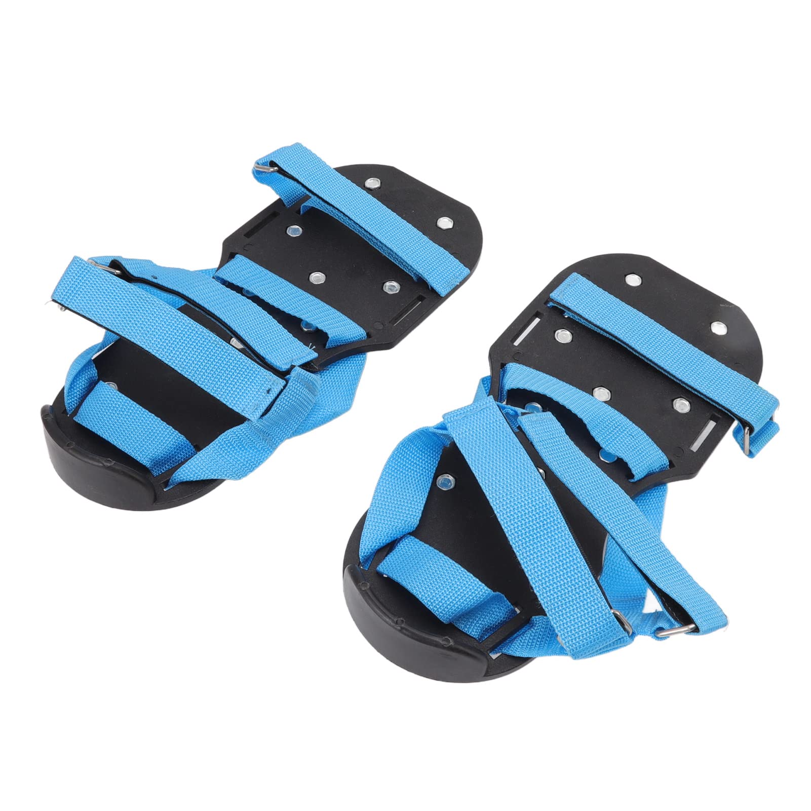 Aérateur de pelouse - Chaussures scarificateurs de jardin - Chaussures à pointes pour terrasse, cour, prairie - Bleu