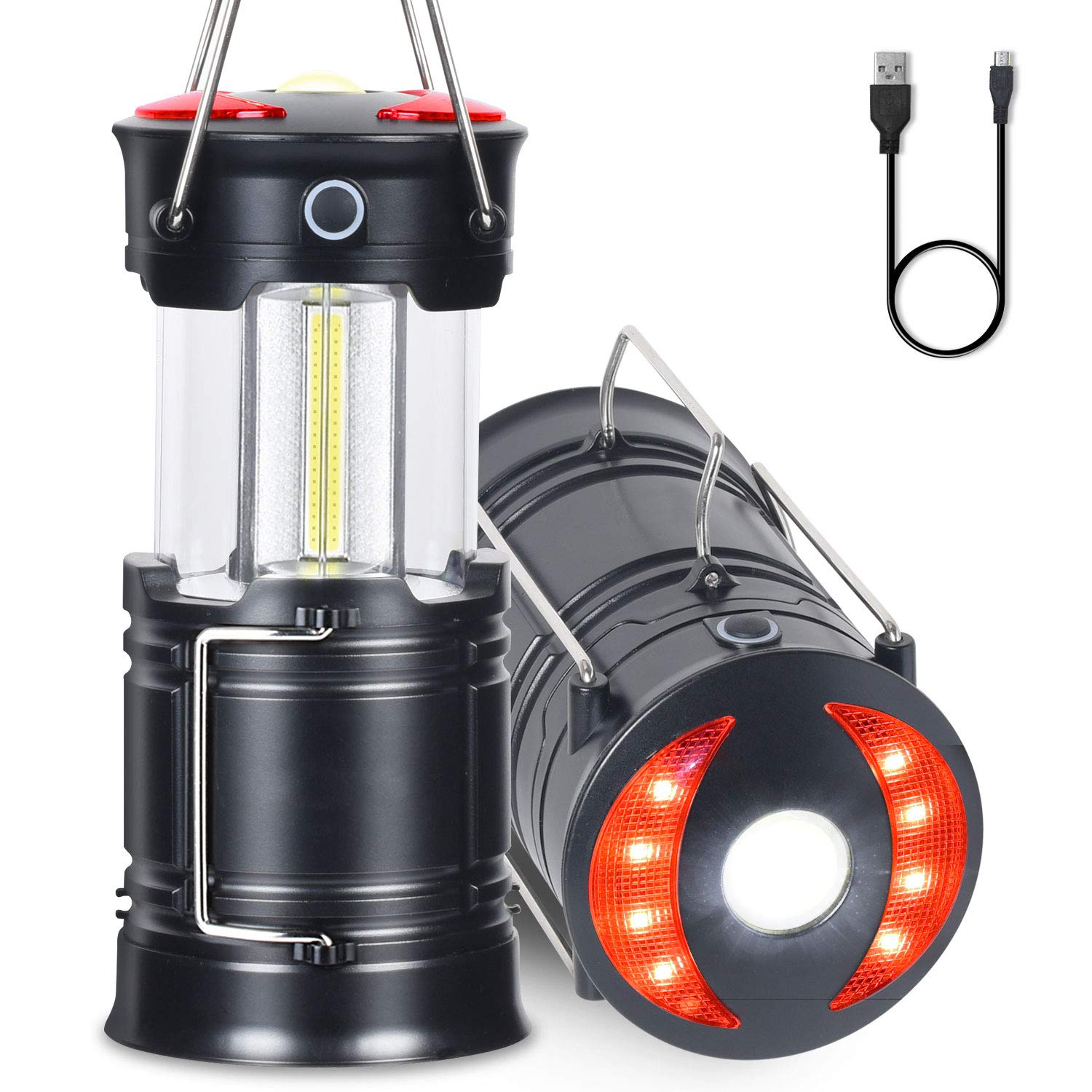 Amazon.co.jp: LEDランタン キャンプランタン usb充電式 電池式 2in1