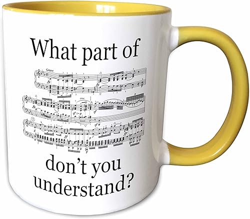 Miniatura 10 de 3dRose Taza de café, tamaño – 11 oz – Citas divertidas de la música del músico – divertido regalo de taza de café