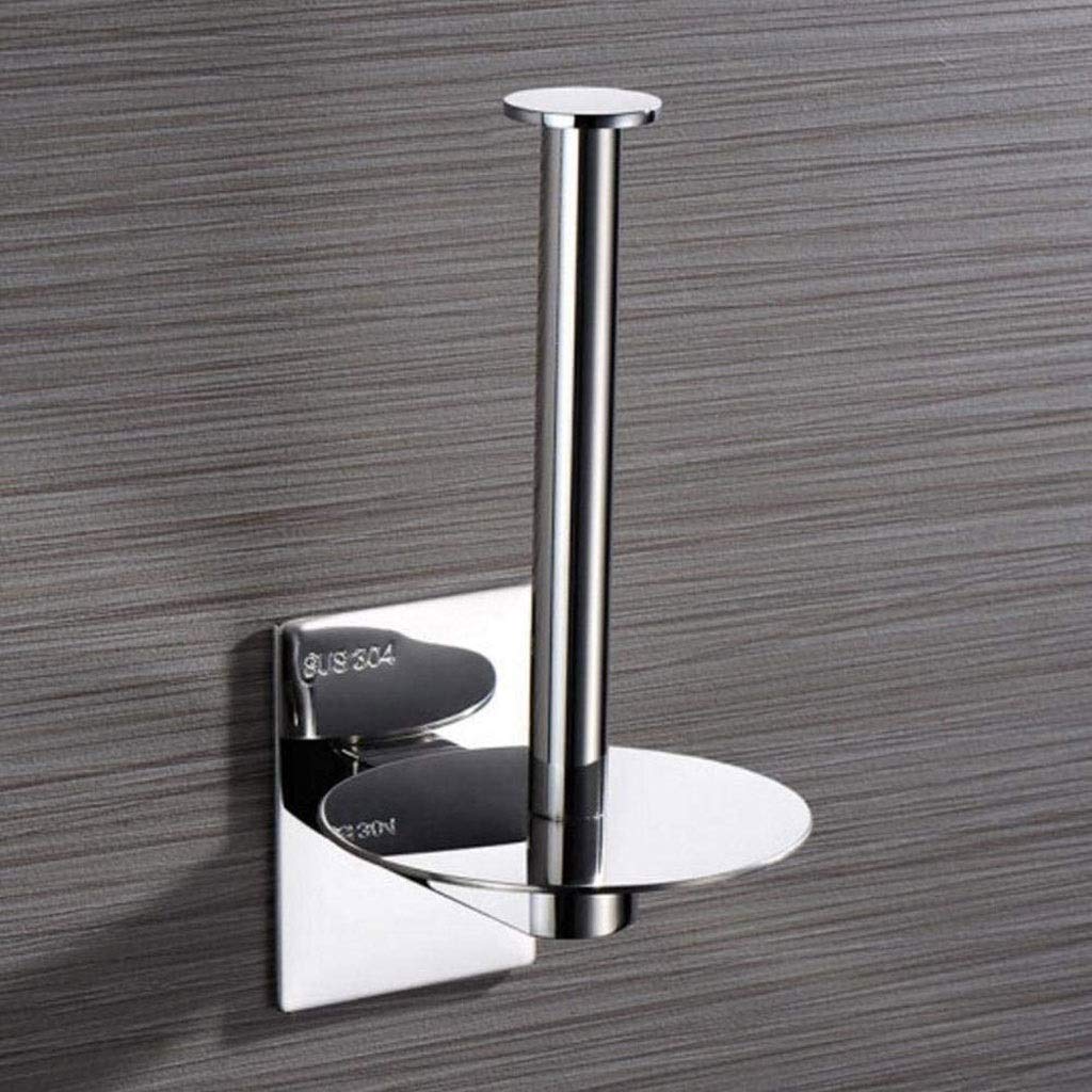 Supporto di Carta igienica, Porta Rotolo di Carta in Acciaio Inox Verticale portasciugamani Bagno Rack for Bobine di Carta