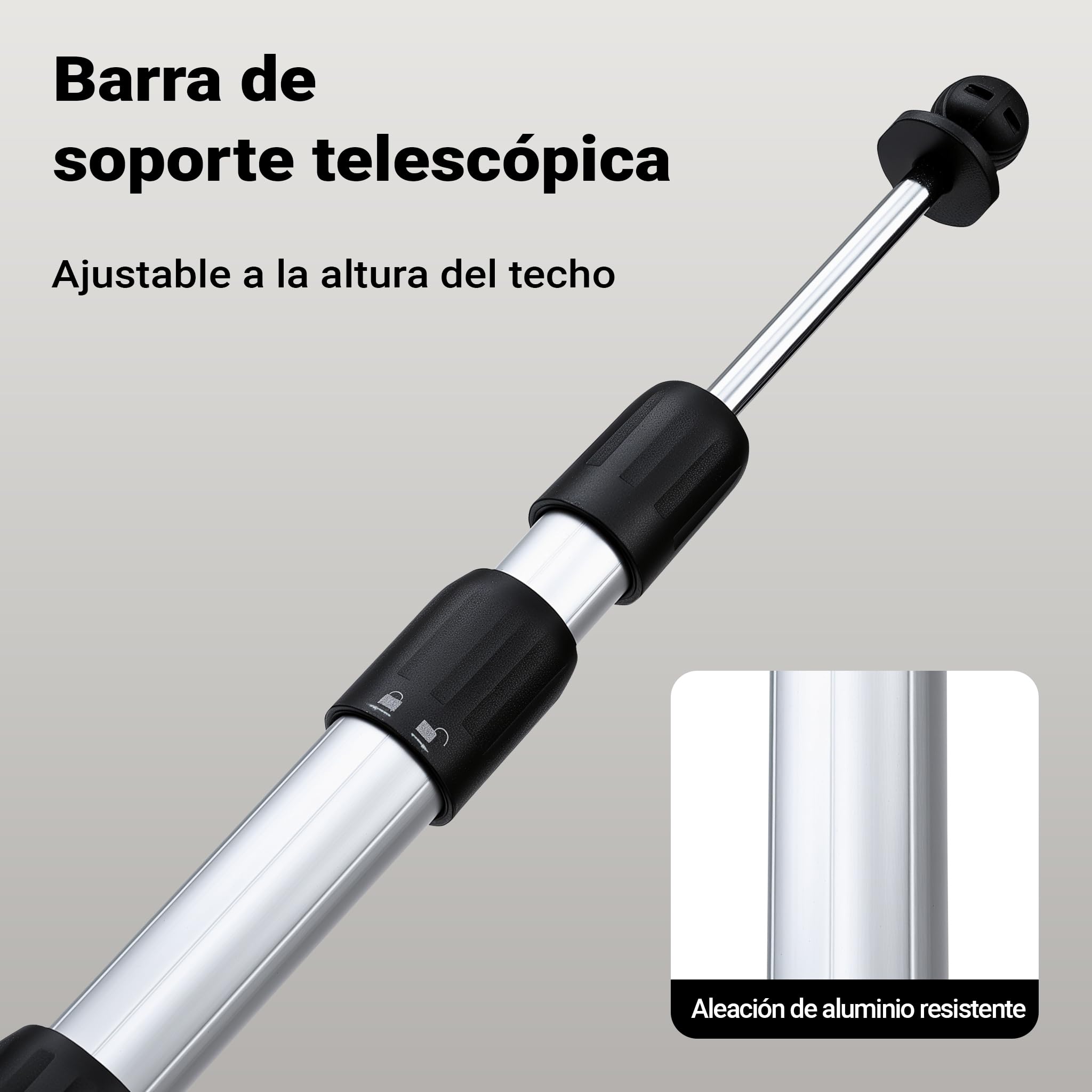 XPOtool Barrera Antipolvo 4x10m para reformas Puerta de Cremallera y Barras telescópicas 1,5-3,9m