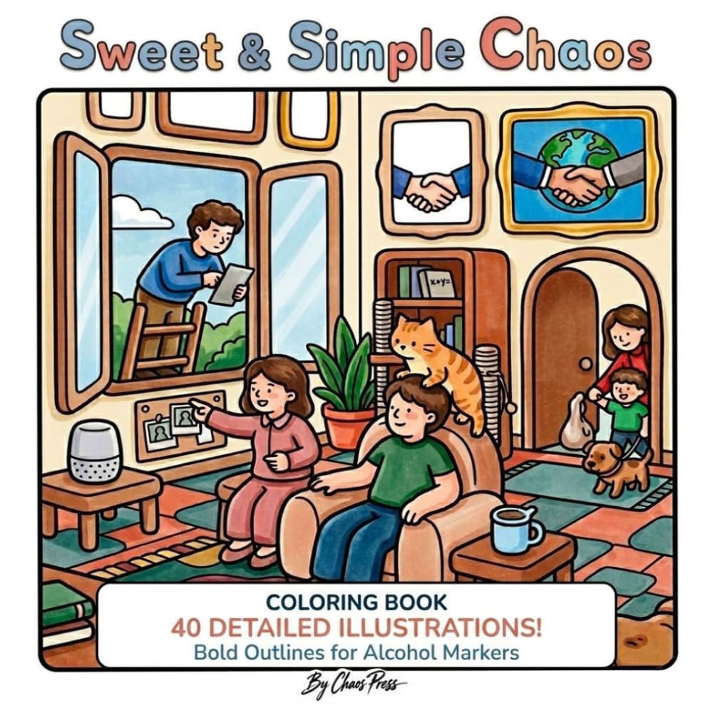 Sweet & Simple Chaos: Bold Outlines for Alcohol Markers
