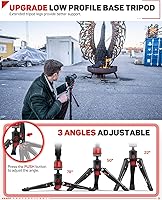 Vista 23 de IFOOTAGE 71 "fibra de carbono cámara monopod profesional telescópica video monopods base trípode compatibilidad cámaras réflex cámaras videocámaras