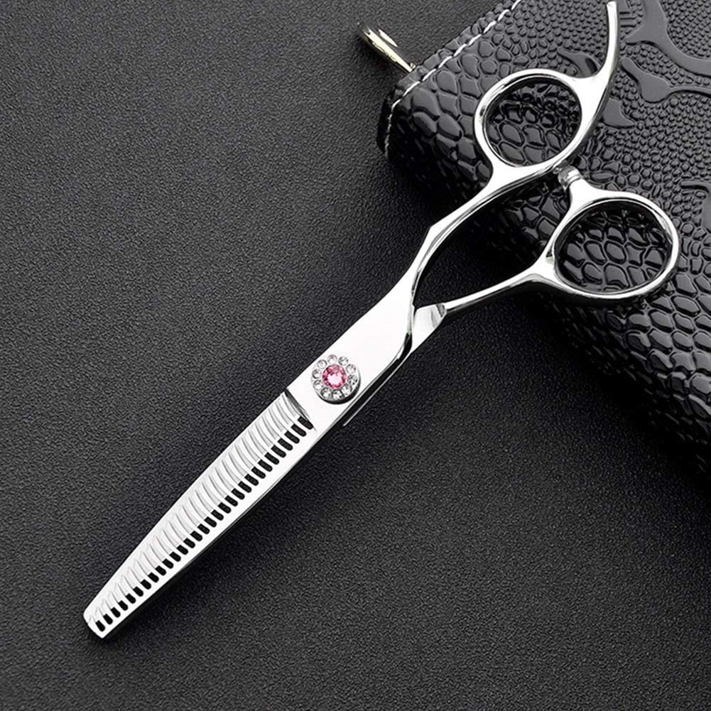 Tijeras de peluquería, Tijeras de peluquería, Tijeras de peluquería Profesionales de 6 Pulgadas Tijeras de Adelgazamiento para salón, barberos o Uso doméstico, Ligeras y