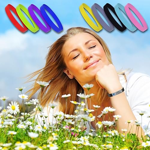 Miniatura 5 de Pulsera de alerta médica MedicBand para mujeres y hombres. Incluye 4 líneas grabadas personalizadas, tarjeta de billetera médica de emergencia,