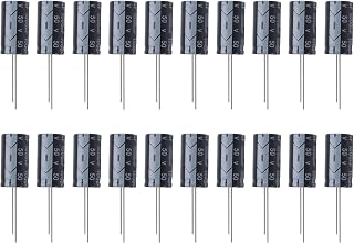 Asuinxurr Asuinxurr (R) - Condensadores electrolíticos de aluminio (20 unidades, 1000uF, 50 V, 13 x 25 mm), color negro