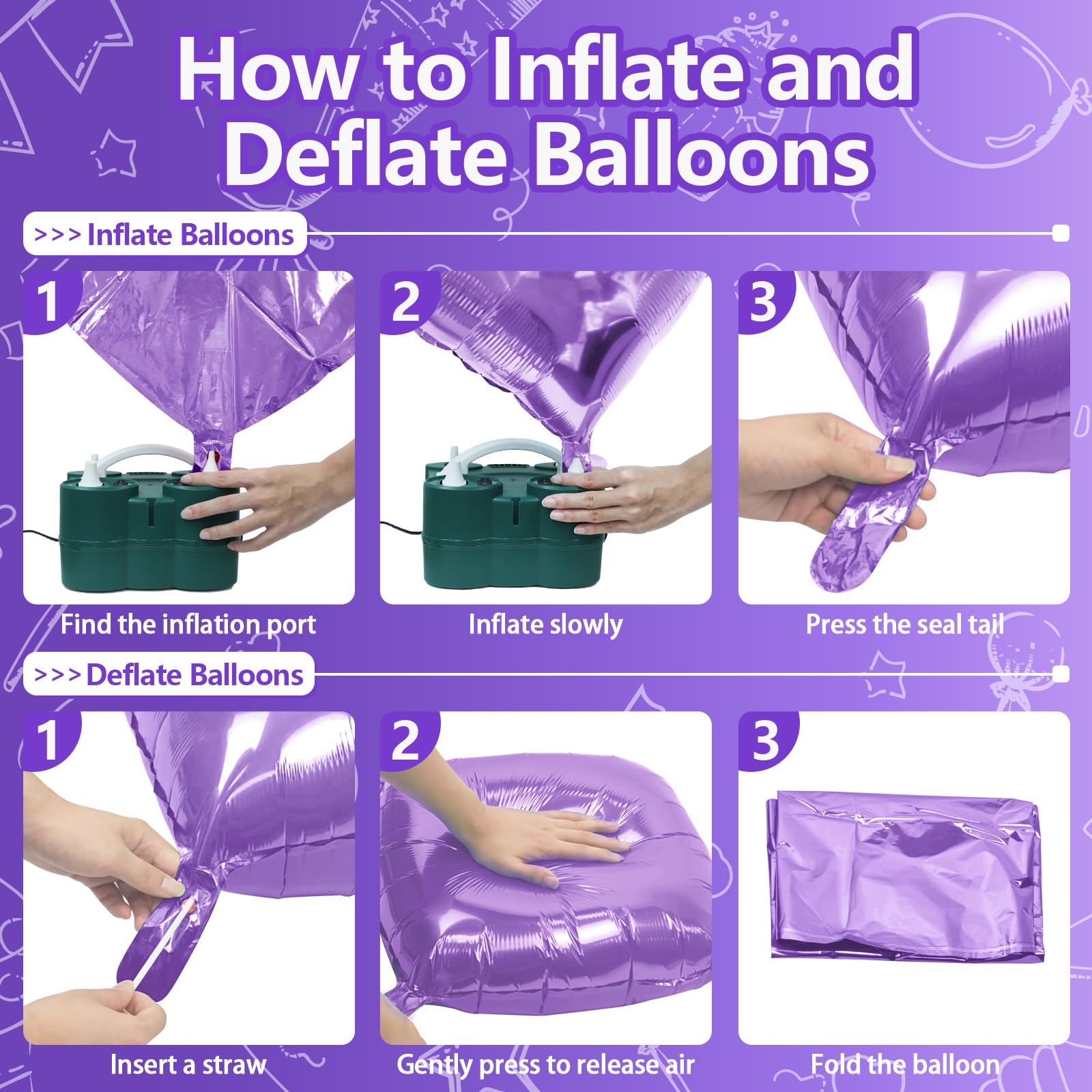 NISOCY 48 palloncini quadrati viola e viola chiaro in lamina da parete sfondo a doppia faccia viola scuro e viola palloncini arco kit per compleanno, anniversario, matrimonio, baby bridal shower